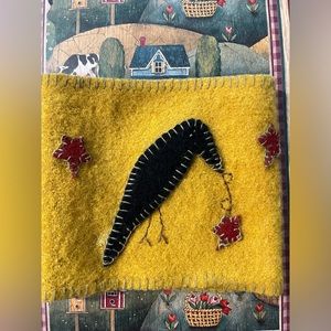 Primitive Crow Candle Sleeve